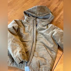 Boys GAP Sherpa Lined Corduroy hooded Jacket